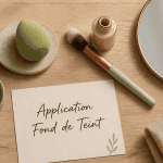 comment appliquer le fond de teint outils sur table
