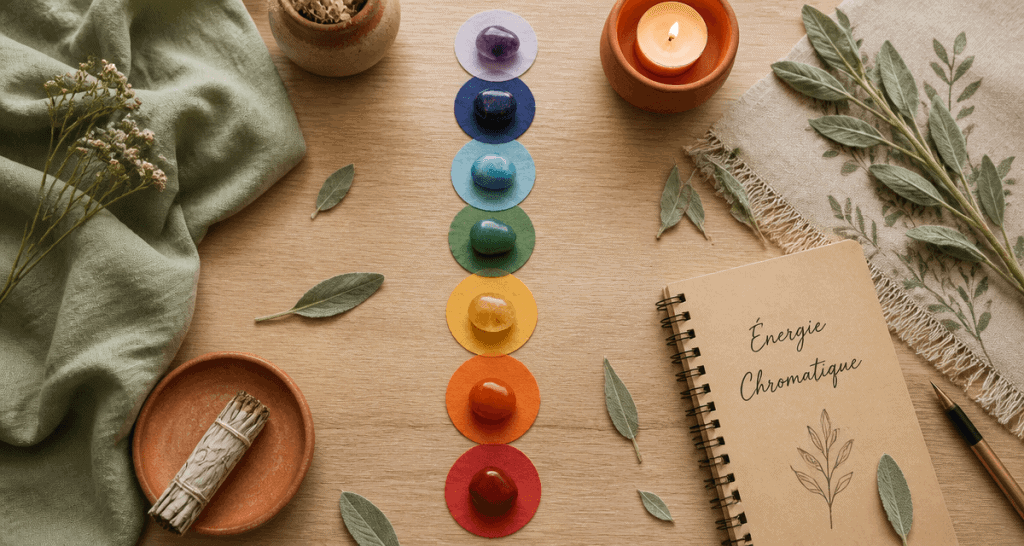 couleur des chakras pierres alignées