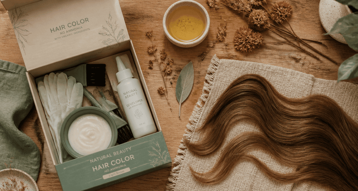 Meilleur coloration cheveux sans ammoniaque boîte et accessoires