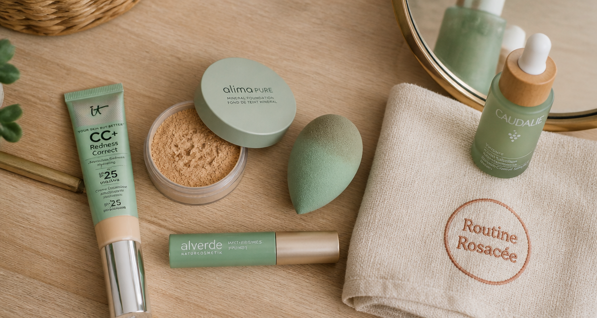 meilleur fond de teint pour rosacée produits maquillage adaptés