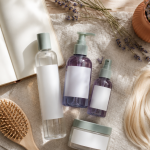 meilleur shampoing dejaunisseur flacons violets et accessoires cheveux blonds