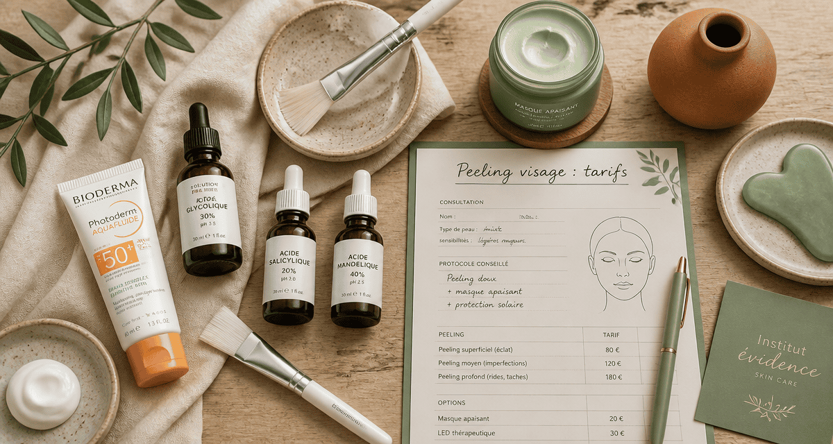 peeling visage prix objets et consultation