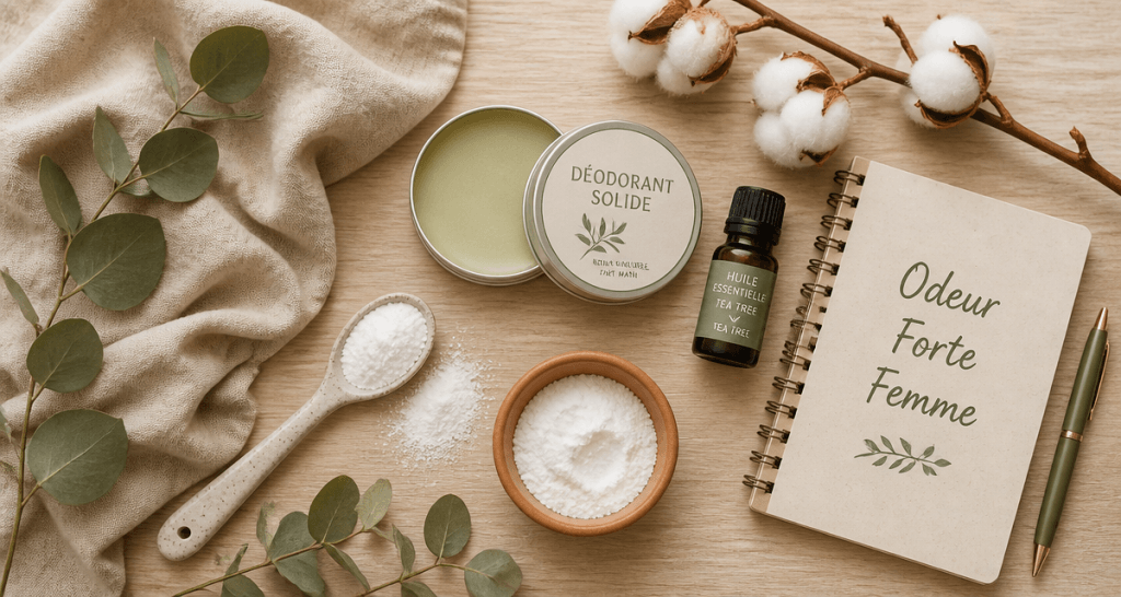 quel déodorant pour odeur forte femme composition naturelle