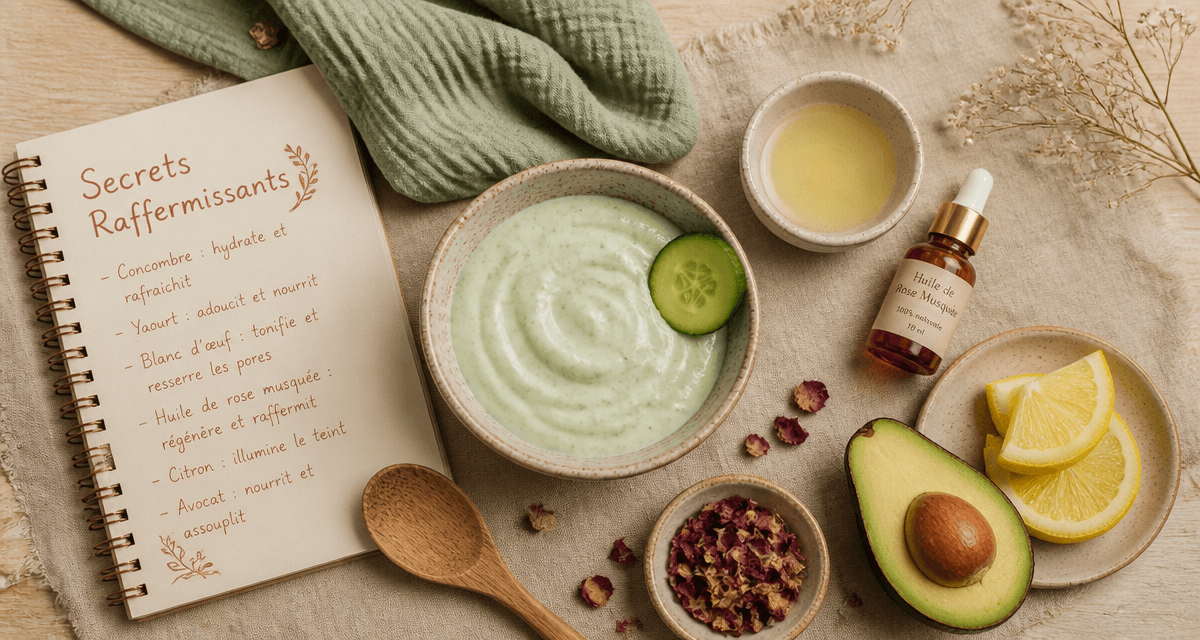 remede de grand-mere pour raffermir la peau avec masque et ingrédients naturels