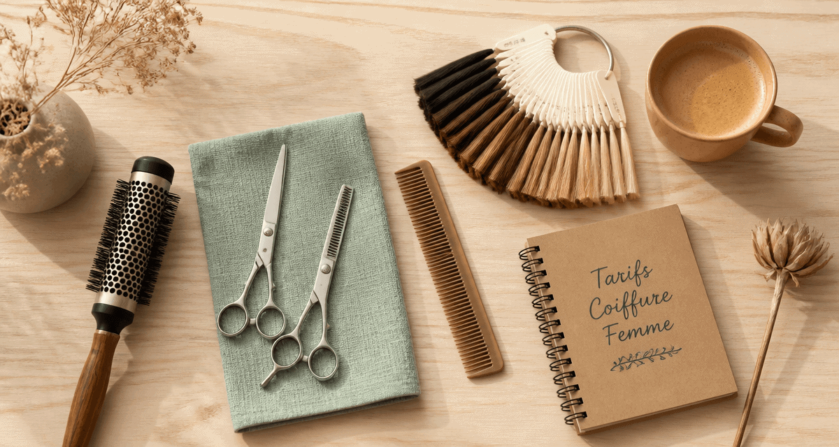 tarif coiffeur femme outils salon coiffure