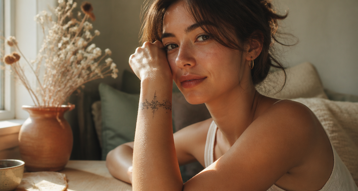 tatouage bracelet femme floral poignet