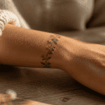 tatouage bracelet poignet femme discret floral minimaliste