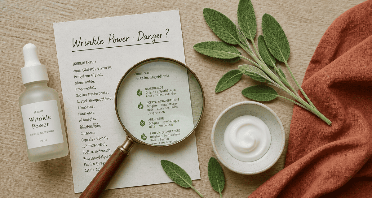 wrinkle power dangereux sérum fiche ingrédients