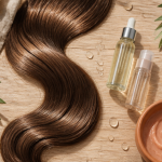 combien de temps dure un gloss cheveux flat-lay mèche brillante