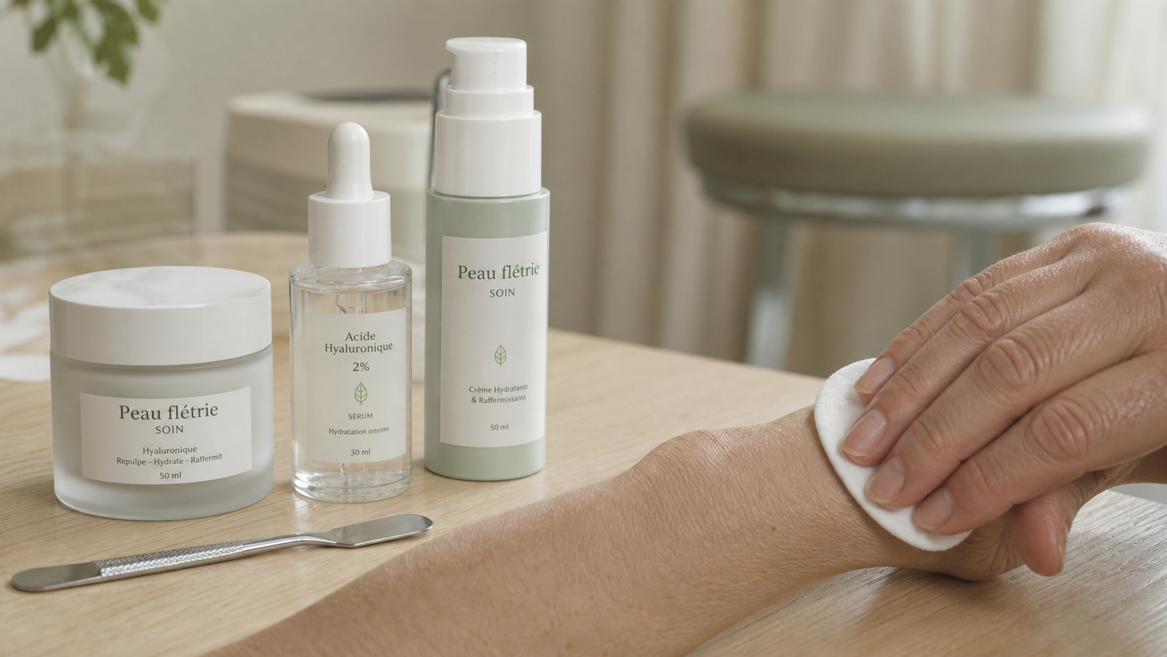 Peau flétrie que faire : soin hydratant visage
