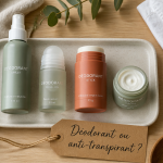 quel déodorant choisir différents formats alignés sur plateau