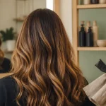 Quelle balayage pour cheveux chatain, tons miel et caramel en salon