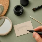 Tuto eye liner : gabarit méthode des 3 points pour un tracé symétrique