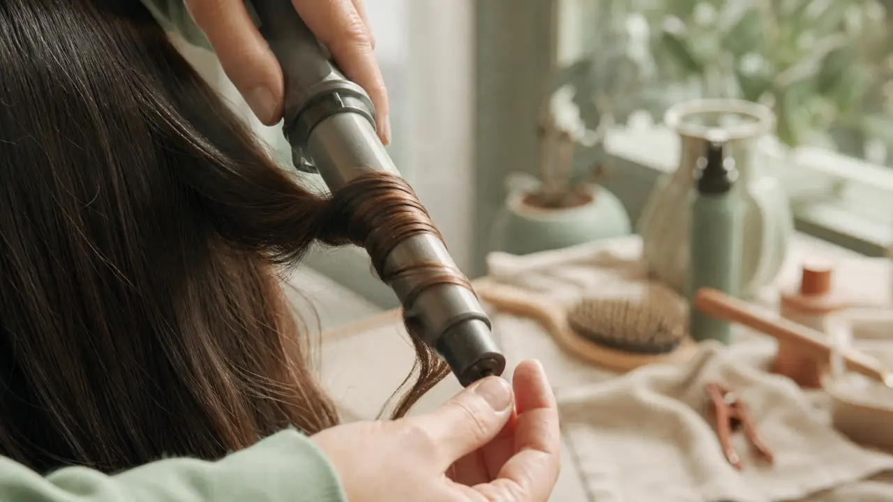 Comment utiliser un fer à boucler : boucle sans casse, mèche enroulée sur fer