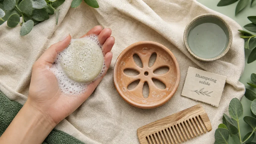 Comment utiliser un shampoing solide : main, mousse, porte-savon, conservation
