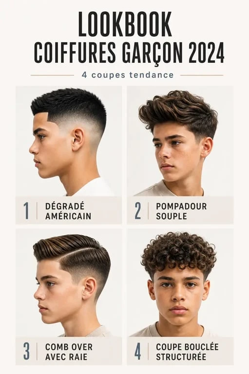 Coupe garcon 2024 : lookbook des coupes tendance pour garçon