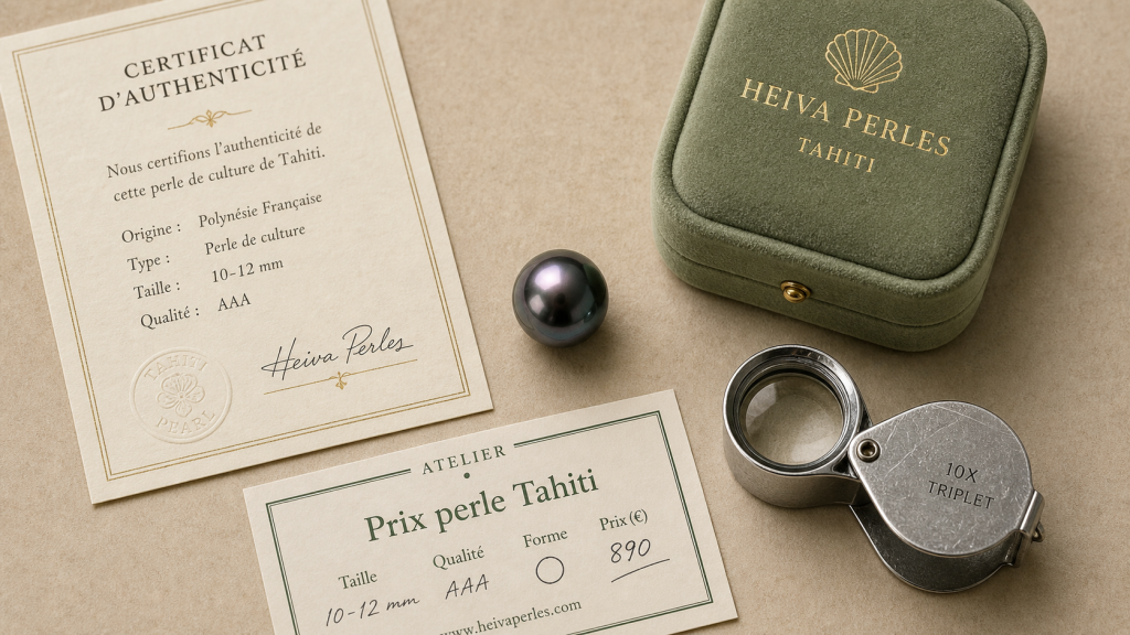 Perle de Tahiti prix : taille, lustre et certificat