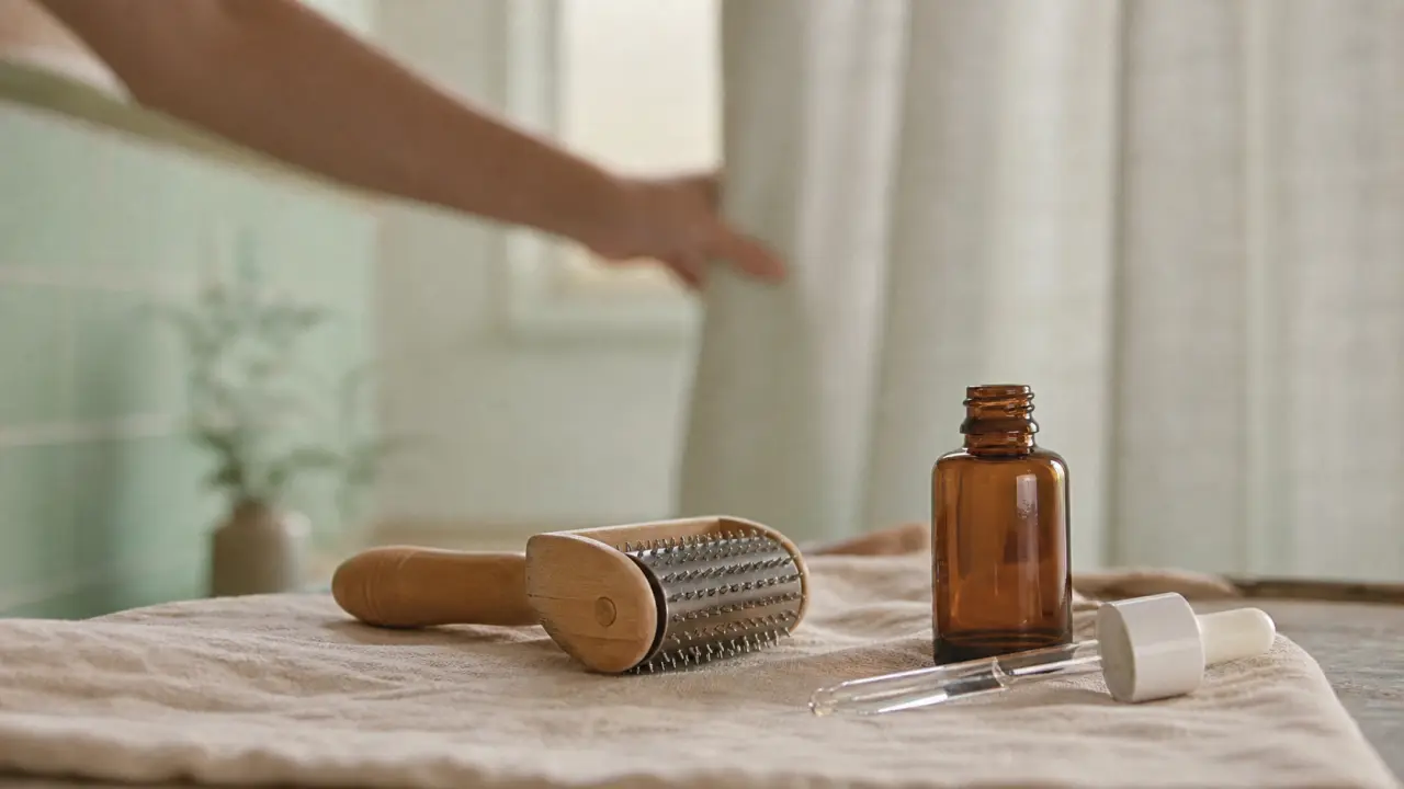 Ridoki visage avis dermatologue : ridoki et sérum sur serviette