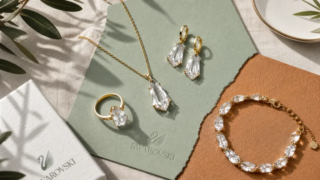 Bijoux Swarovski femme : des colliers, bagues et boucles pour capter la lumière sans surcharger la tenue