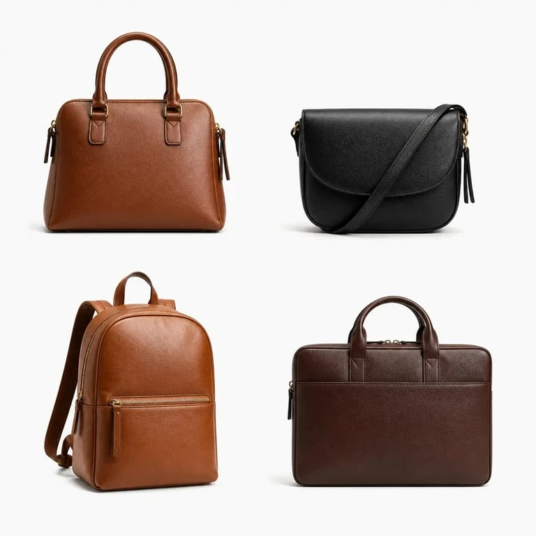 Paul Marius sac femme : comparaison visuelle des formats sac à main, porté travers, sac à dos et porte-document