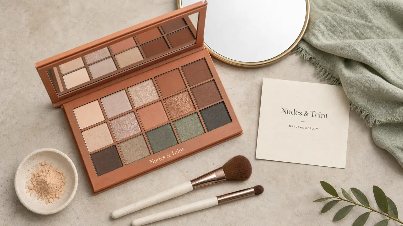 maquillage palette nocibé Nudes & Teint sur vanity