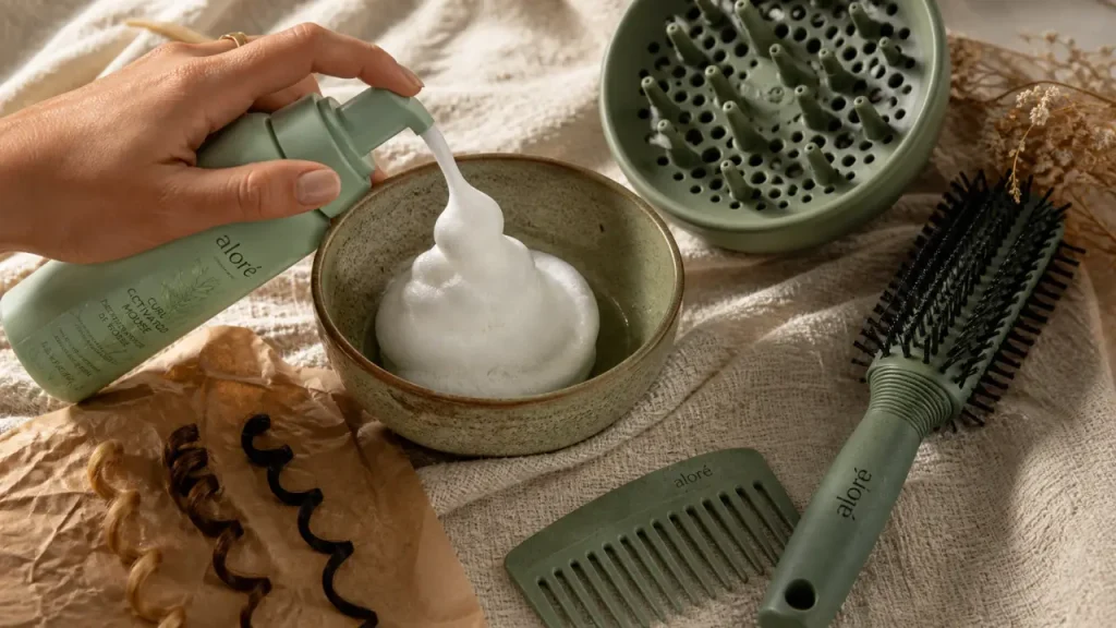 Mousse cheveux bouclés : du volume sans effet carton, si la dose est juste