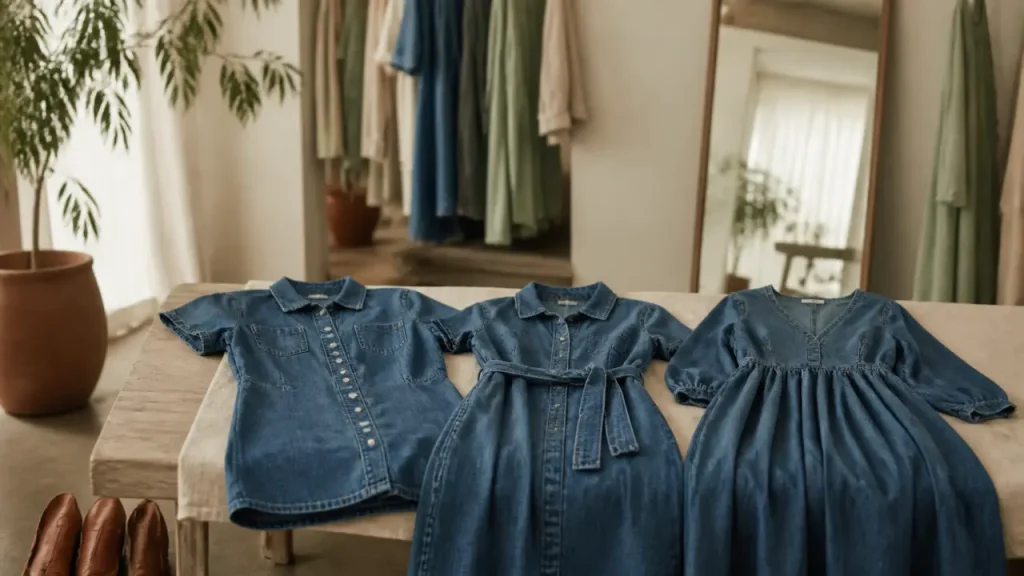 Robe jean femme : choisir entre coupe chemise, longueur midi ou version courte