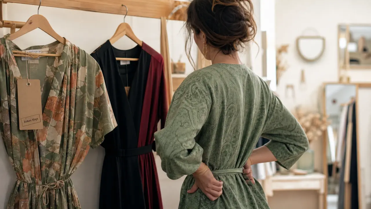 Robe Maje femme en tweed, foulard ou guipure en boutique