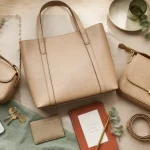 Sac calvin klein femme minimaliste en cuir beige : mini bag cabas bandoulière