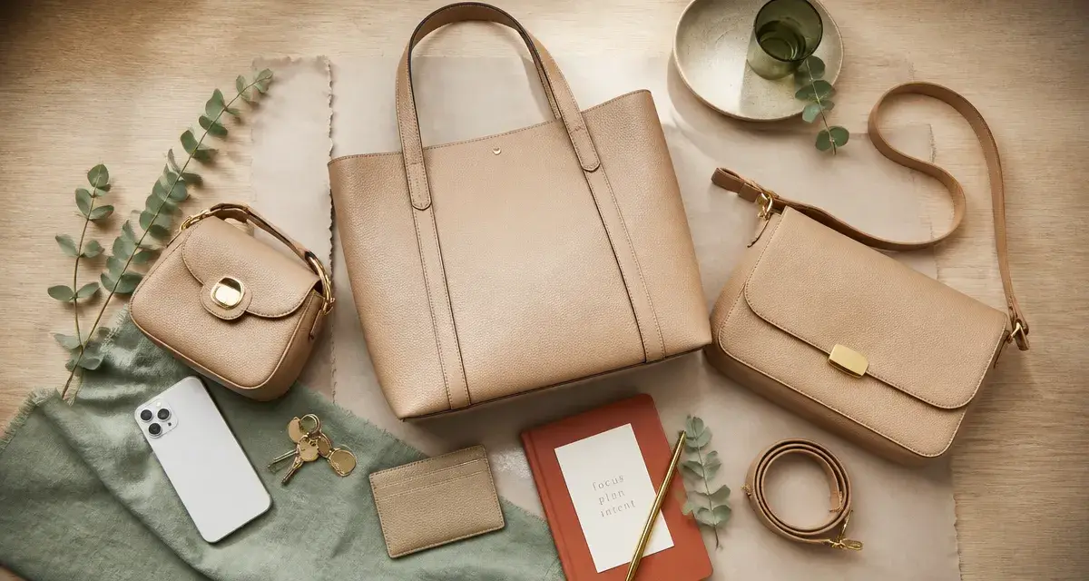 Sac calvin klein femme minimaliste en cuir beige : mini bag cabas bandoulière