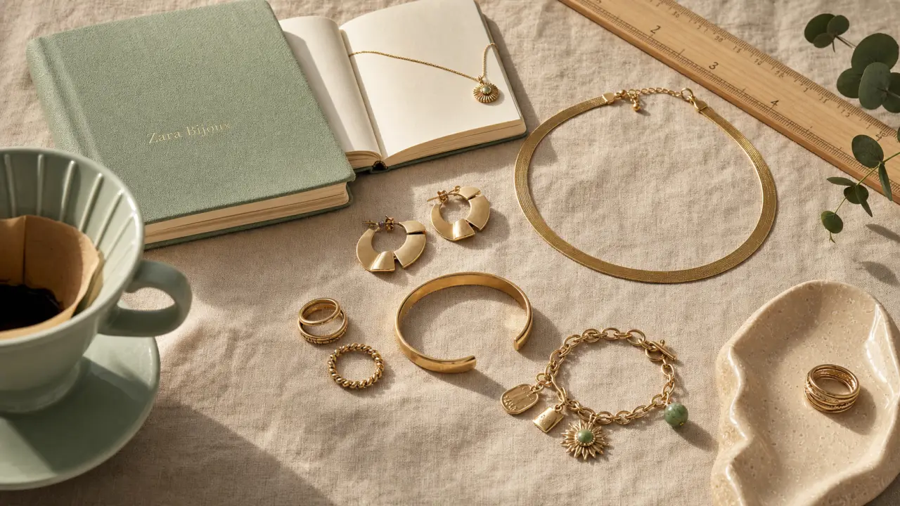 Zara bijoux femme : colliers superposés, charms et pièces graphiques