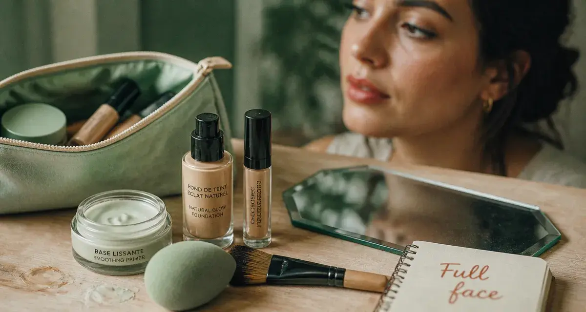 Full face maquillage : teint parfait sans effet masque
